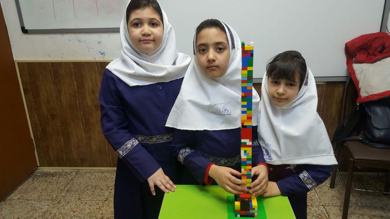 فعالیت های لگوی آموزشی دی ماه دانش آموزان باران اندیشه